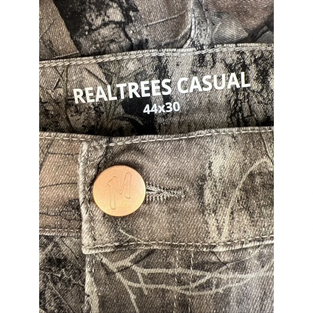 Mugsy RealTree Camo Mens Stretch Straight Baggy Pants 44x30 Special Edition EUC - Picture 11 of 16